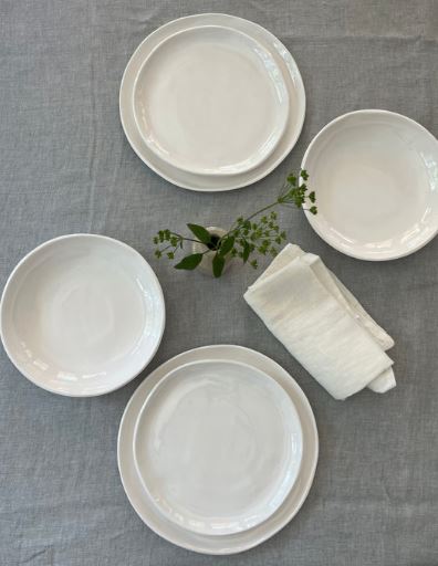 Simple Design Pasta Bowl White