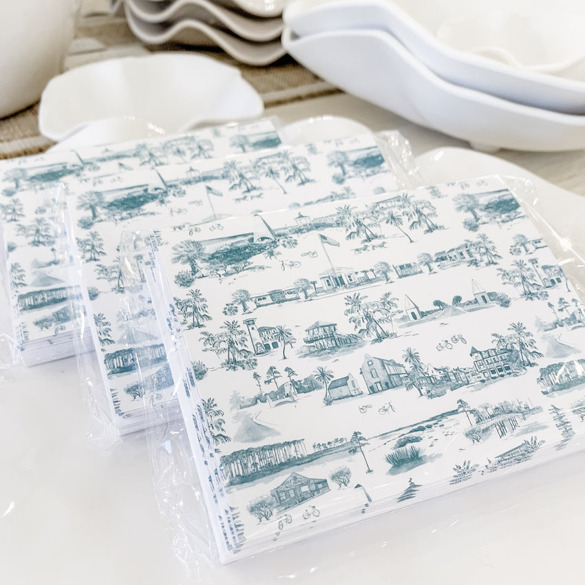 30A Toile Set of 10 Note Cards