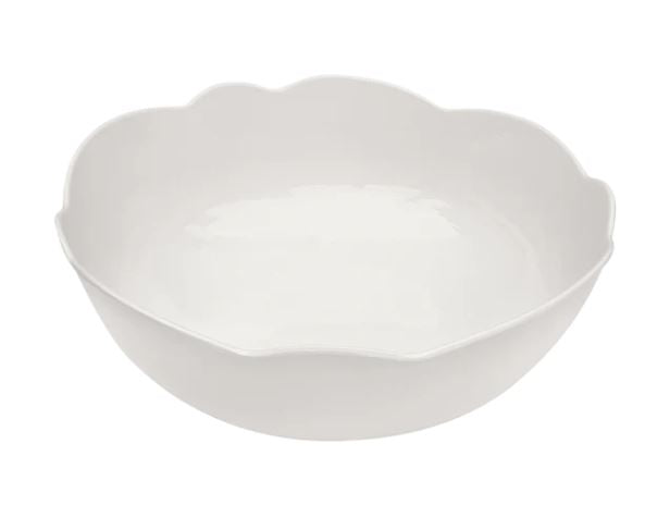 Scallop Serving Bowl Cream