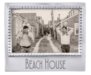 Beach House Beaded 4x6 Photo Frame