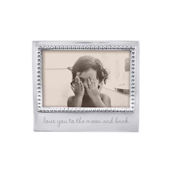 Love You to the Moon and Back Beaded 4x6 Photo Frame