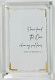 Inspirational Saying in Acrylic Frame 4x6
