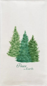 Peace on Earth Trees Hand Towel