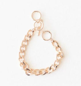 Flat Open Weave Gold Bracelet