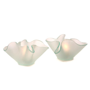 Annieglass Frosted Anemone Votive