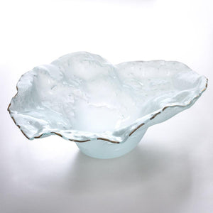 Annieglass Frosted Water Sculpture Bowl