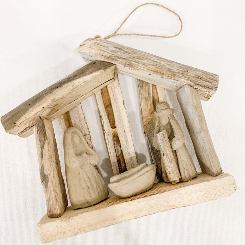 Driftwood Nativity Ornament