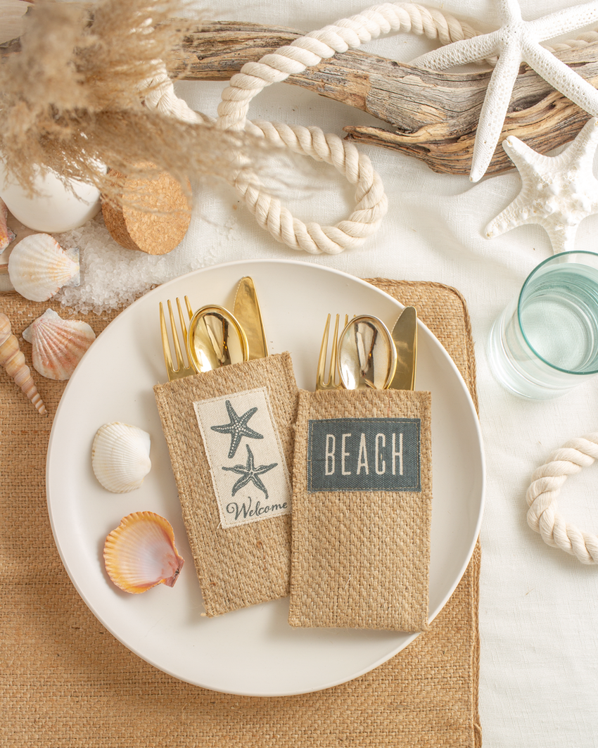 Starfish Welcome Cutlery Pouch Set of 8