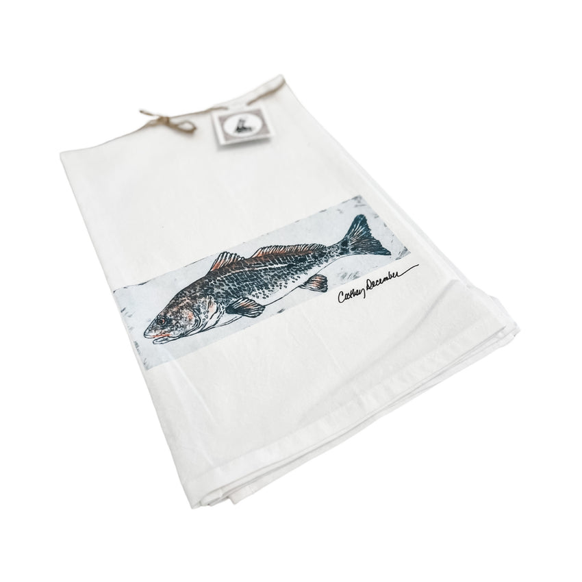 Hand Towel Cathey December - Red Fish